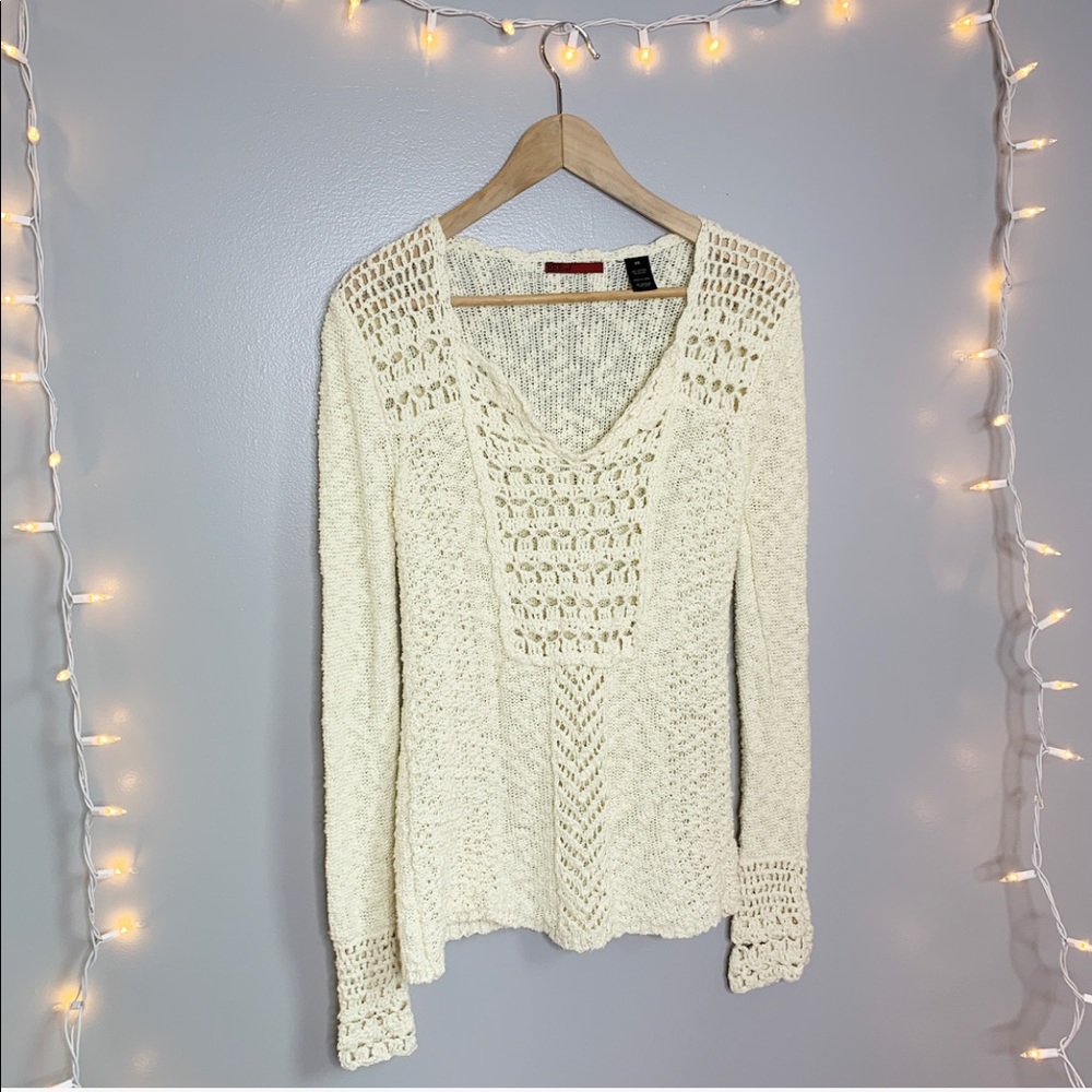 Buckle Crochet Boho Sweater